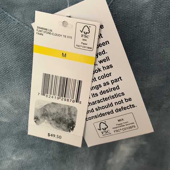 nine west jeans - fawn tie dye high low knit top - Picture 6 of 6